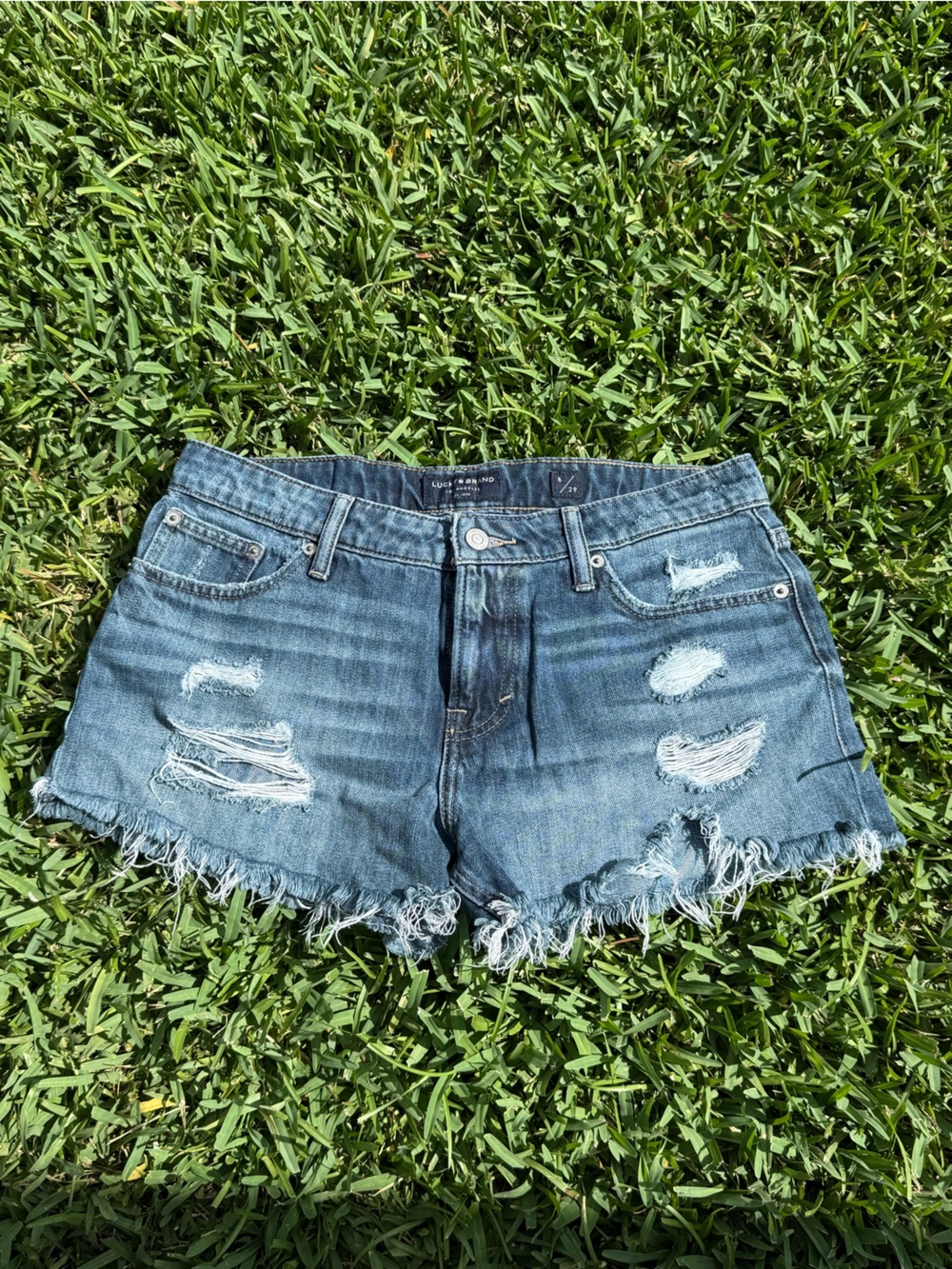 Lucky Brand Dark Wash Denim Skirt